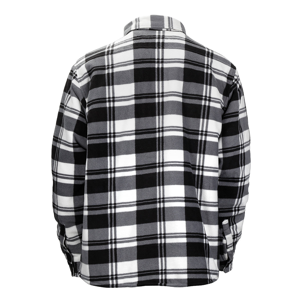 Chemise matelassée à carreaux noir et blanc Worker