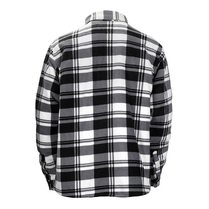 Chemise matelassée à carreaux noir et blanc Worker