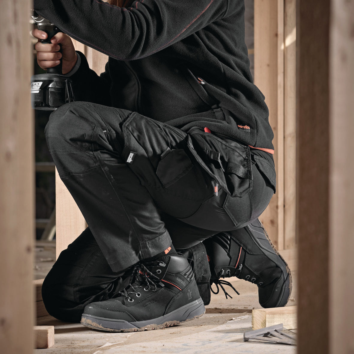 Women's Switchback Safety Boots - Black