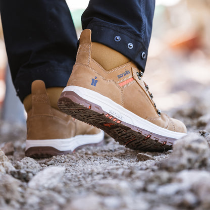 Nevis Safety Boots Tan