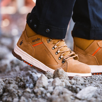 Nevis Safety Boots Tan