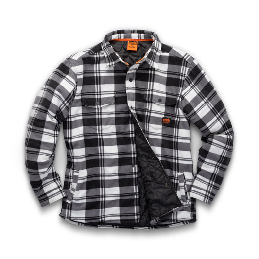 Worker Padded Check Shirt Black/White