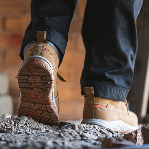 Ridge Safety Boots Tan