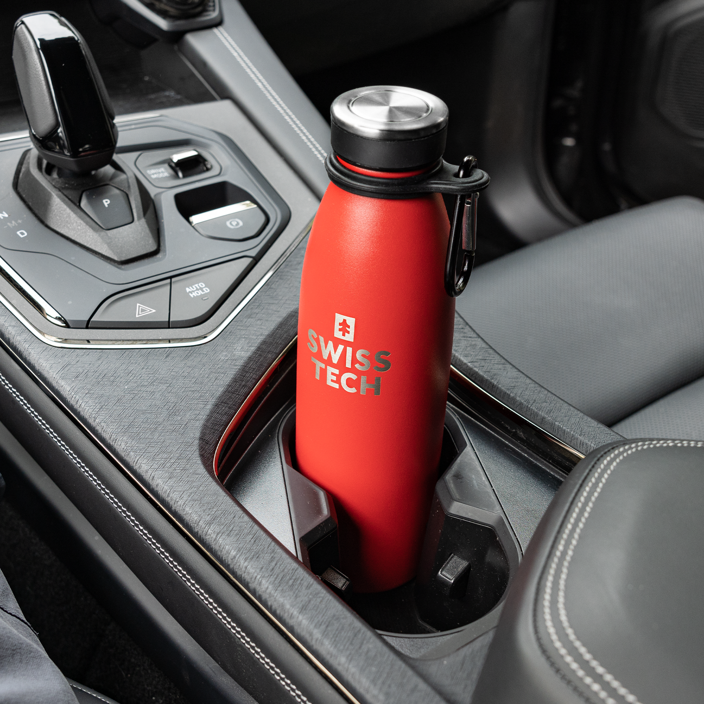 Stainless Steel Bottle 500ml with Screw Lid Red