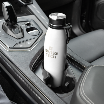 Stainless Steel Bottle 500ml with Screw Lid White