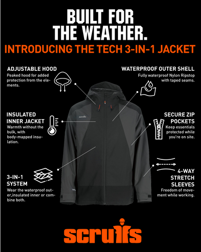 Tech Waterproof 3-in-1 Jacket