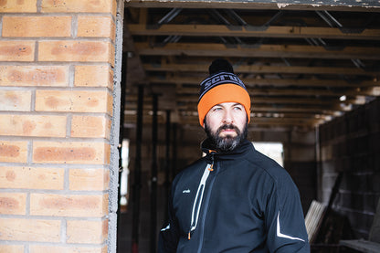 Trade Bobble Hat Black/orange