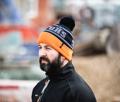 Trade Bobble Hat Black/orange